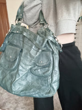 Load image into Gallery viewer, Teal Leather Bag
