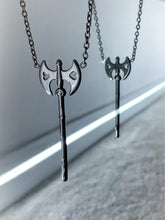 Load image into Gallery viewer, double sided axe jewelry
