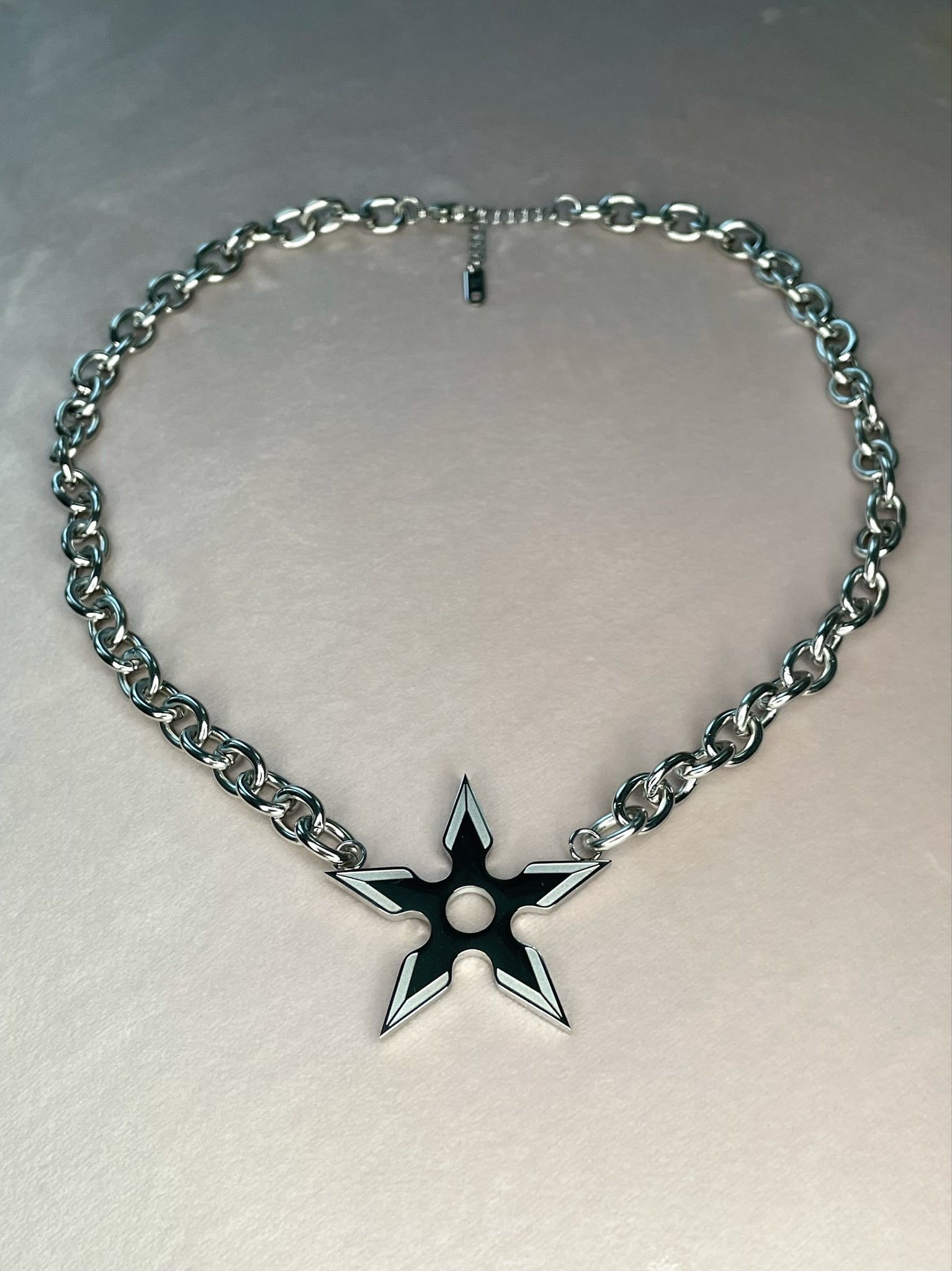 Ninja Star Necklace –